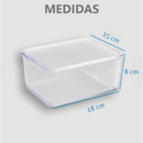 Porta Frios Presunto Queijo Acrílico Resistente Com Tampa Hermético Empilhável Duplo Triplo