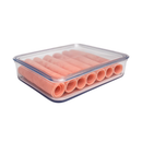Porta Frios Presunto Queijo Acrílico Resistente Com Tampa Hermético Empilhável Duplo Triplo