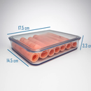 Porta Frios Presunto Queijo Acrílico Resistente Com Tampa Hermético Empilhável Duplo Triplo