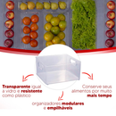 Kit 3 Organizador Multiuso de Geladeira Armário Cozinha Porta Tempero Organizador mantimentos