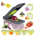 Fatiador Profissional Multiuso Cortador Legumes Frutas Verduras Ralador 14 Peças