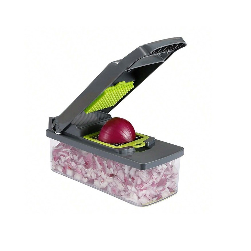 Fatiador Profissional Multiuso Cortador Legumes Frutas Verduras Ralador 14 Peças