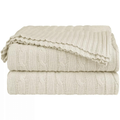Manta Decorativa Tricot Premium para Sofá Aconchegante Várias Cores 200X90