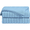 Manta Decorativa Tricot Premium para Sofá Aconchegante Várias Cores 200X90