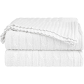 Manta Decorativa Tricot Premium para Sofá Aconchegante Várias Cores 200X90