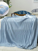Manta Decorativa Tricot Premium para Sofá Aconchegante Várias Cores 200X90