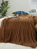 Manta Decorativa Tricot Premium para Sofá Aconchegante Várias Cores 200X90