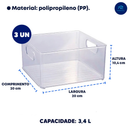 Kit 3 Organizador Multiuso de Geladeira Armário Cozinha Porta Tempero Organizador mantimentos