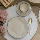 Aparelho de Jantar e Chá Porcelana 20 peças Ryo Maresia Jogo de Pratos e Xícaras Oxford