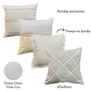4 Capas De Almofadas Boho Chic Elegante Estilo Rustico