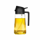 Azeiteiro Vinagreiro Spray De Vidro Com Botao + Bico Dosador + Tampa E Alca De Plastico 470ml