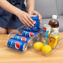 Organizador de Geladeira Porta Latas Cozinha Armário Prateleira