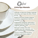 Aparelho de Jantar e Chá Porcelana 20 peças Ryo Maresia Jogo de Pratos e Xícaras Oxford