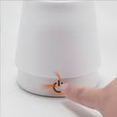 Abajur Recarregável Touch Luminária Retrátil em Aço com Luz de Led Branco Quente Ajustável-USB