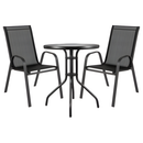 Conjunto De Mesa Com 2 Cadeiras Empoli Em-6021 Para Jardim