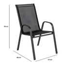 Conjunto De Mesa Com 2 Cadeiras Empoli Em-6021 Para Jardim