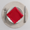 Guardanapo de Tecido Oxford Kit 30 Unidades 33cm ACABAMENTO A LASER e Cores Variadas Mesa Posta