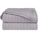 Manta Decorativa Tricot Premium para Sofá Aconchegante Várias Cores 200X90