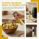 Kit 2 Spray Óleo e Vinagre 100ml Vidro Inox 304 Cozinha com Funil, Pincel Silicone e Escova Limpeza