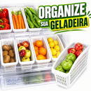 Pote Organizador De Geladeira Frutas Verduras Frescas Multiuso