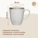 Jogo 6 Canecas Café Chá Ryo Maresia 260ml Oxford Porcelanas