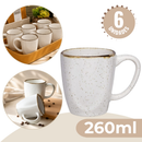 Jogo 6 Canecas Café Chá Ryo Maresia 260ml Oxford Porcelanas