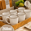 Jogo 6 Canecas Café Chá Ryo Maresia 260ml Oxford Porcelanas