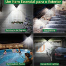 Luminária Parede Solar 100 Leds Com Sensor de Movimento