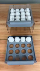 2 ANDAR / 4ANDAR gaveteiro duplo em plástico tipo porta 32 ovos com para cozinha geladeira