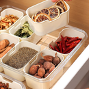 Pote Acrílico Luxo Multiuso Com 4 Ou 8 Divisórias Para Frutas Legumes Carnes E Ovos Transparente