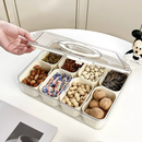 Pote Acrílico Luxo Multiuso Com 4 Ou 8 Divisórias Para Frutas Legumes Carnes E Ovos Transparente