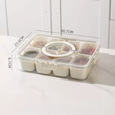 Pote Acrílico Luxo Multiuso Com 4 Ou 8 Divisórias Para Frutas Legumes Carnes E Ovos Transparente