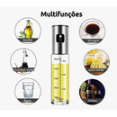 Kit 2 Spray Óleo e Vinagre 100ml Vidro Inox 304 Cozinha com Funil, Pincel Silicone e Escova Limpeza