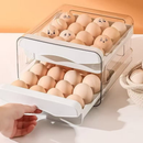 2 ANDAR / 4ANDAR gaveteiro duplo em plástico tipo porta 32 ovos com para cozinha geladeira